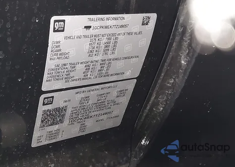 2026 Chevrolet Silverado 1500 4Wd Short Bed Rst z USA, uszkodzony, nr VIN 1GCPKWEK7TZ149057